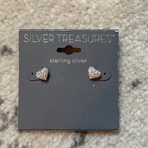 Sterling silver heart earings